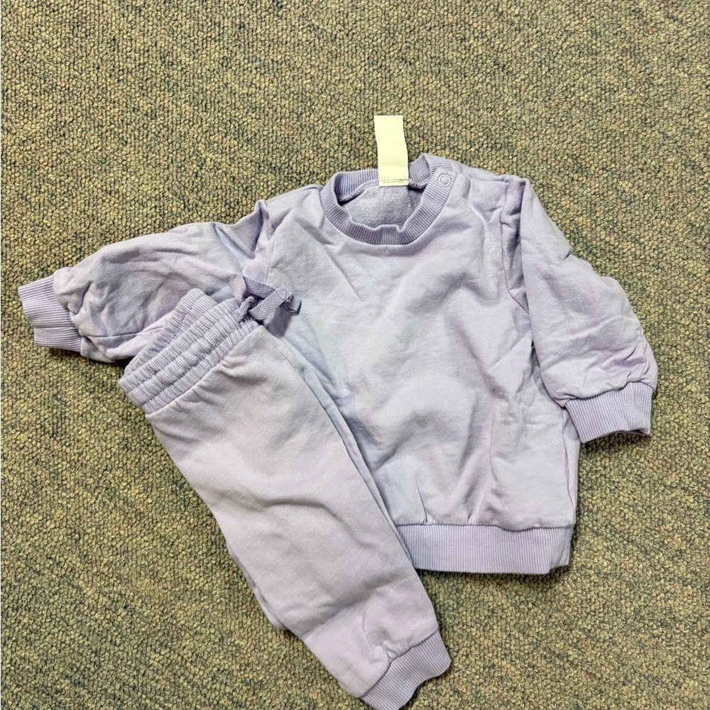 H&M Kids Light Purple Jogger Set